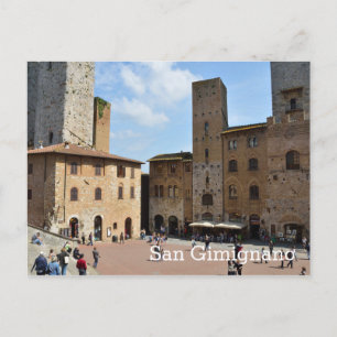 San Gimignano, Italien Postkarte