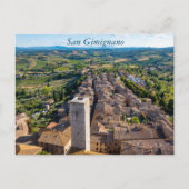San Gimignano Stadtbild, Toskana Postkarte (Vorderseite)