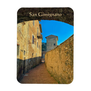 San Gimignano Straßen Flexibles Foto-Magnet Magnet