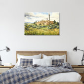 San Gimignano, Toskana - Italien Canvas Print Leinwanddruck (Insitu (Schlafzimmer))