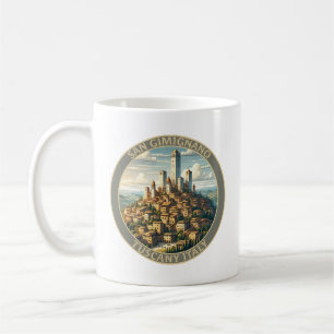 San Gimignano Toskana Italien Kaffeetasse