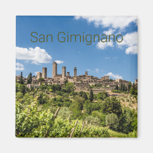 San Gimignano Toskana Italien Panorama Souvenir Magnet
