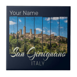 San Gimignano Toskana Italien Vinodine Panoramasic Fliese