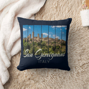San Gimignano Toskana Italien Vinodine Panoramasic Kissen