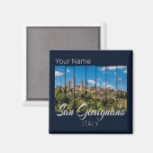 San Gimignano Toskana Italien Vinodine Panoramasic Magnet (Vorderseite/Rückseite)