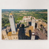 San Gimignano vom Himmel, Toskana Puzzle (Horizontal)