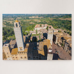 San Gimignano vom Himmel, Toskana Puzzle