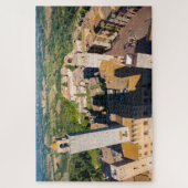 San Gimignano vom Himmel, Toskana Puzzle (Vertikal)