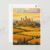 San Gimingano Italien Reisen Postkarte (Vorne/Hinten)