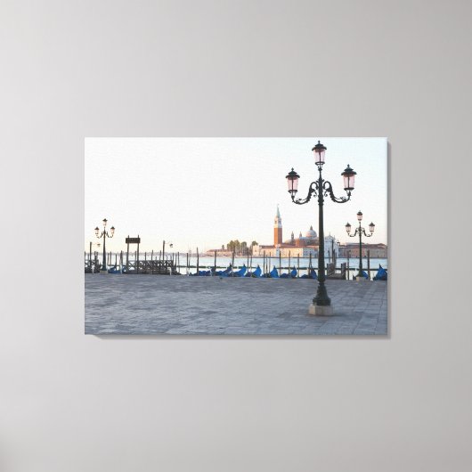San Giorgio Maggiore, Aussicht von Riva degli 2 Leinwanddruck (Vorderseite)
