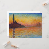 San Giorgio Maggiore in der Abenddämmerung (von Cl Karte (Vorderseite/Rückseite Beispiel)