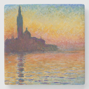 San Giorgio Maggiore in der Abenddämmerung (von Cl Steinuntersetzer
