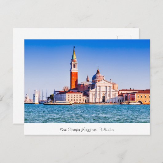 San Giorgio Maggiore, Palladio Postkarte (Vorne/Hinten)