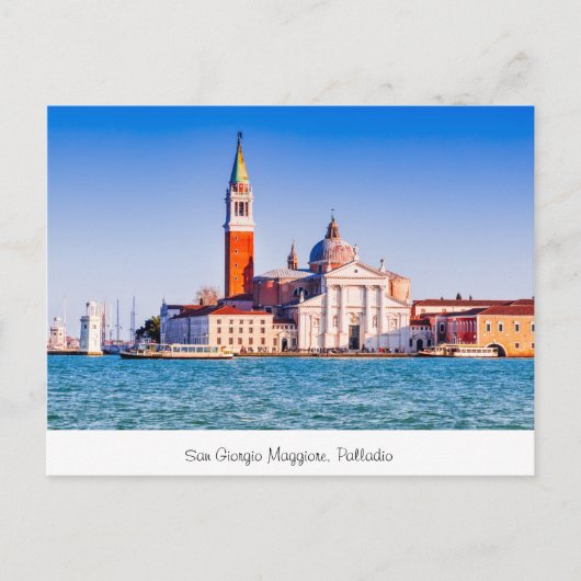 San Giorgio Maggiore, Palladio Postkarte (Vorderseite)