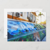 San Ignacio Belize Mural Karte (Vorne/Hinten)