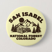 San Isabel National Forest Colorado Button (Vorderseite)