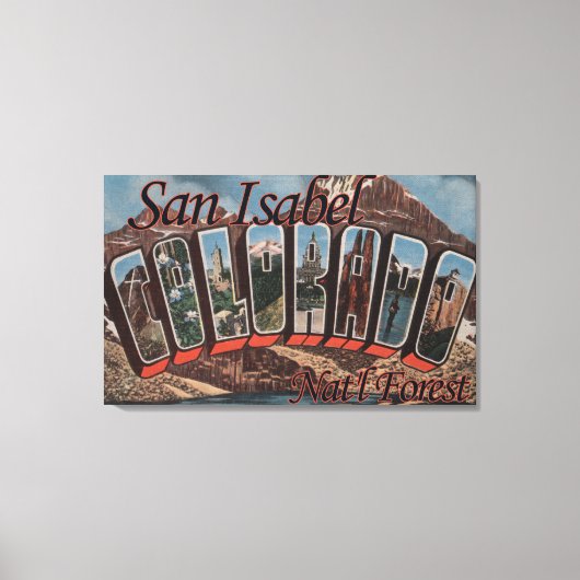 San Isabel Nat'l Forest, Colorado Leinwanddruck (Vorderseite)