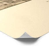 San Jacinto, CA Panorama Karte - 1886 Poster (Ecke)