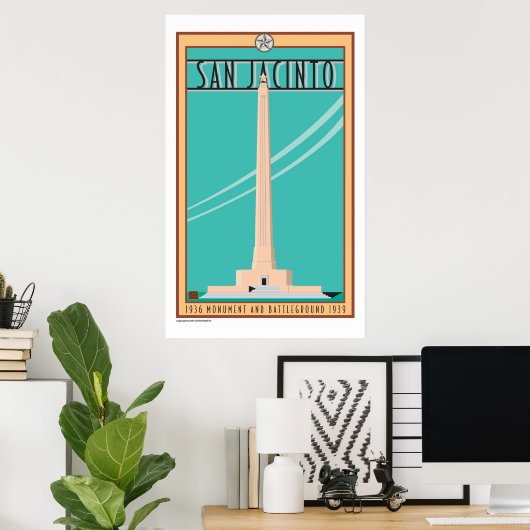 San Jacinto Monument-Poster Poster (Heimbüro)