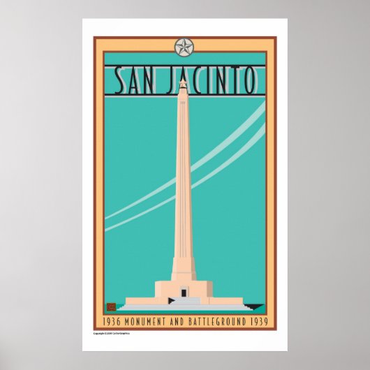 San Jacinto Monument-Poster Poster (Vorne)