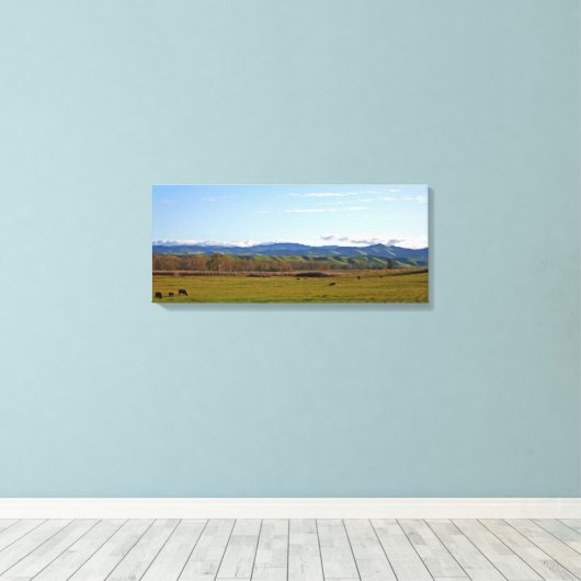 San Joaquin Valley Panorama Leinwanddruck (Insitu (Holzboden))