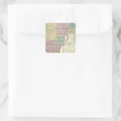 San Jose 3. Quadratischer Aufkleber (Tasche)