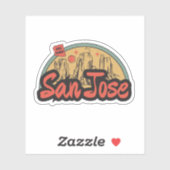 San José, Aufkleber für Arizona (Blatt)