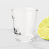 San Jose CA Gastgeschenk Hochzeit Personalisiert C Schnapsglas (Rechts)