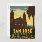 San Jose, CA Postkarte (Vorne/Hinten)