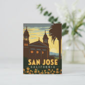 San Jose, CA Postkarte (Stehend Vorderseite)