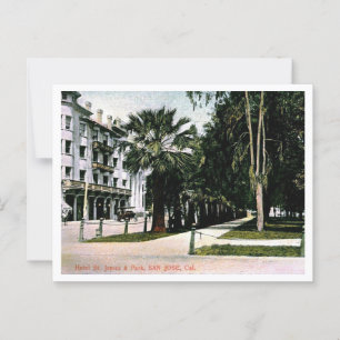 San Jose CA, St James Hotel, Park 1910s Postkarte
