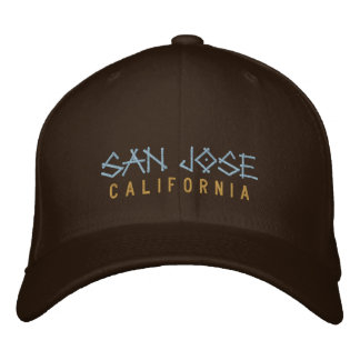 San Jose California bestickter Hut auf braun
