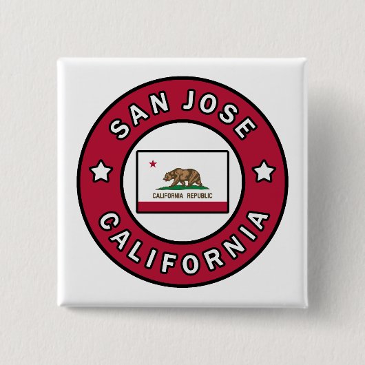 San Jose California Button (Vorderseite)