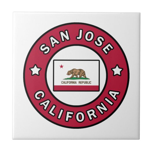 San Jose California Fliese (Vorderseite)
