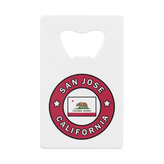 San Jose California Geldbeutel Flaschenöffner (Vorderseite)