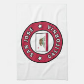 San Jose California Geschirrtuch (Vertikal)