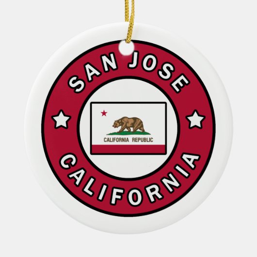 San Jose California Keramik Ornament (Vorne)