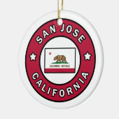 San Jose California Keramik Ornament (Links)
