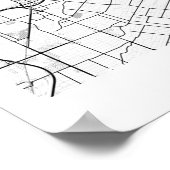 San Jose California Moderne Minimal City Street Ka Poster (Ecke)