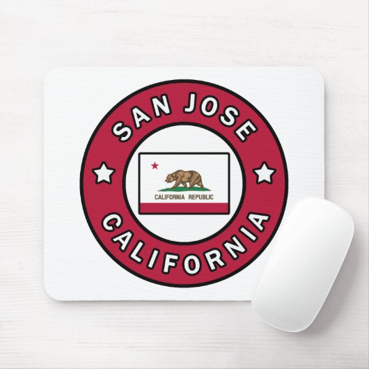 San Jose California Mousepad (Mit Mouse)