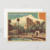 San Jose California Postkarte (Vorne/Hinten)