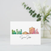 San Jose CALIFORNIA Postkarte (Stehend Vorderseite)