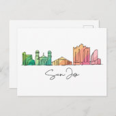 San Jose CALIFORNIA Postkarte (Vorne/Hinten)