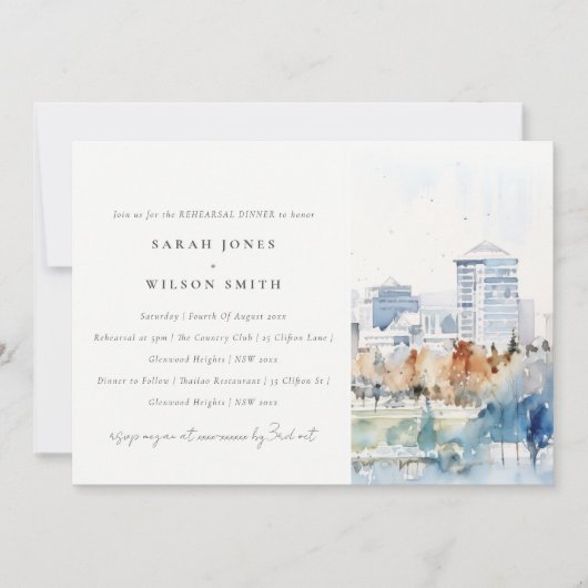 San Jose California Probe Abendessen Einladung (Vorderseite)