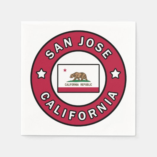San Jose California Serviette (Vorderseite)