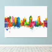 San Jose California Skyline Leinwanddruck (Insitu (Holzboden))