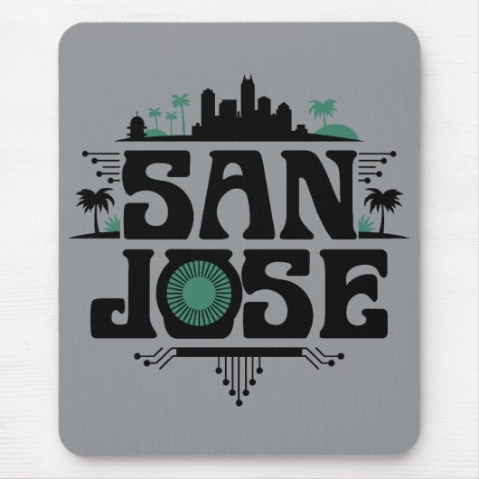 San Jose California United States Mousepad (Vorne)