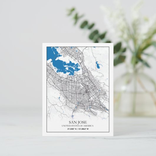 San Jose California USA Reisen Postkarte (Stehend Vorderseite)