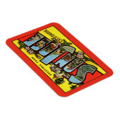 San Jose California Vintag Gruß flexibel Magnet (Rechte Seite)