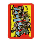 San Jose California Vintag Gruß flexibel Magnet (Vertikal)